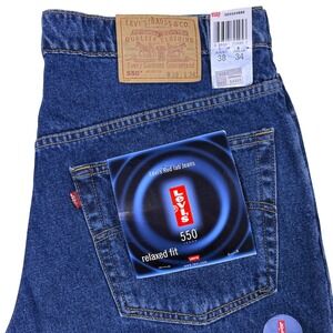 Levi's 550‎ Relaxed Fit Jeans Mens W38 L34 Blue Denim Vintage